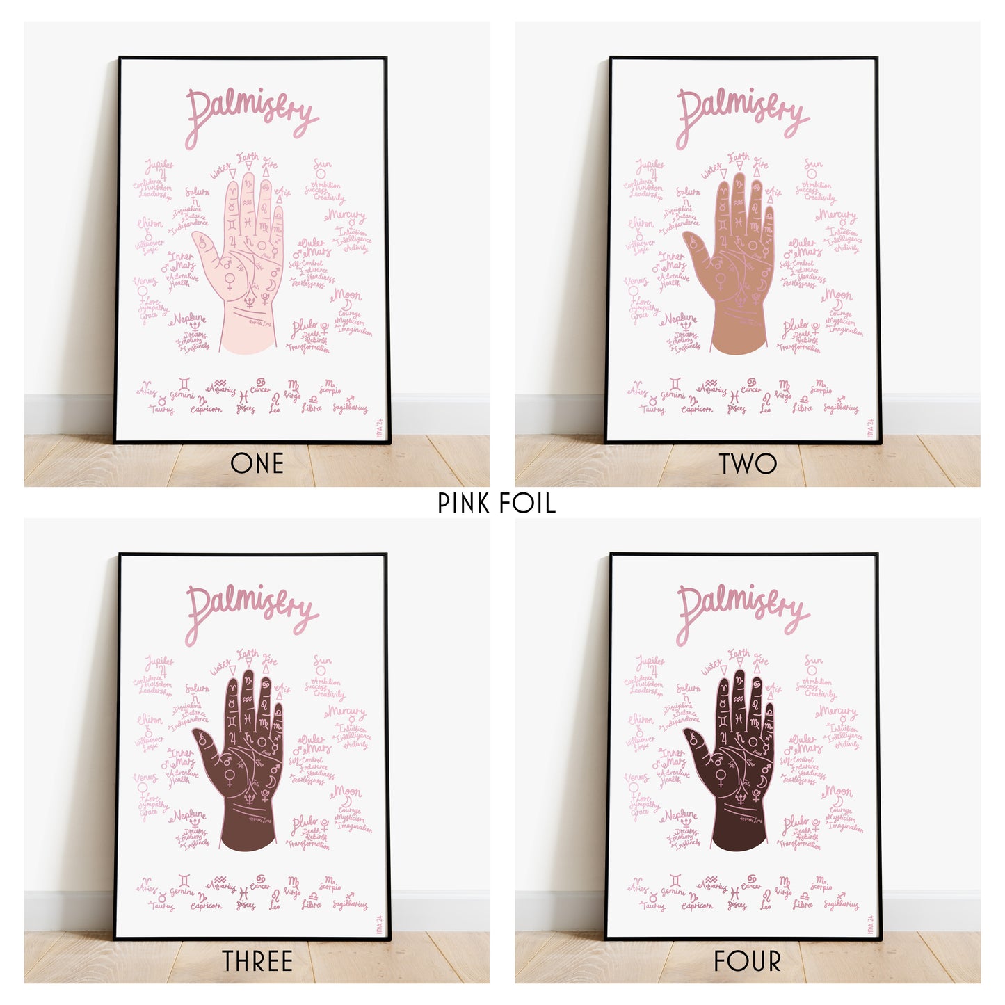 Palmistry Foil Print
