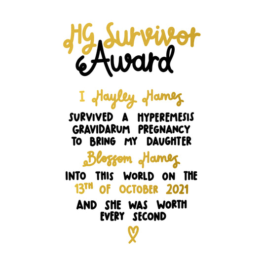 *NEW* HG Survivor Award Foil Print (Charity Donation)