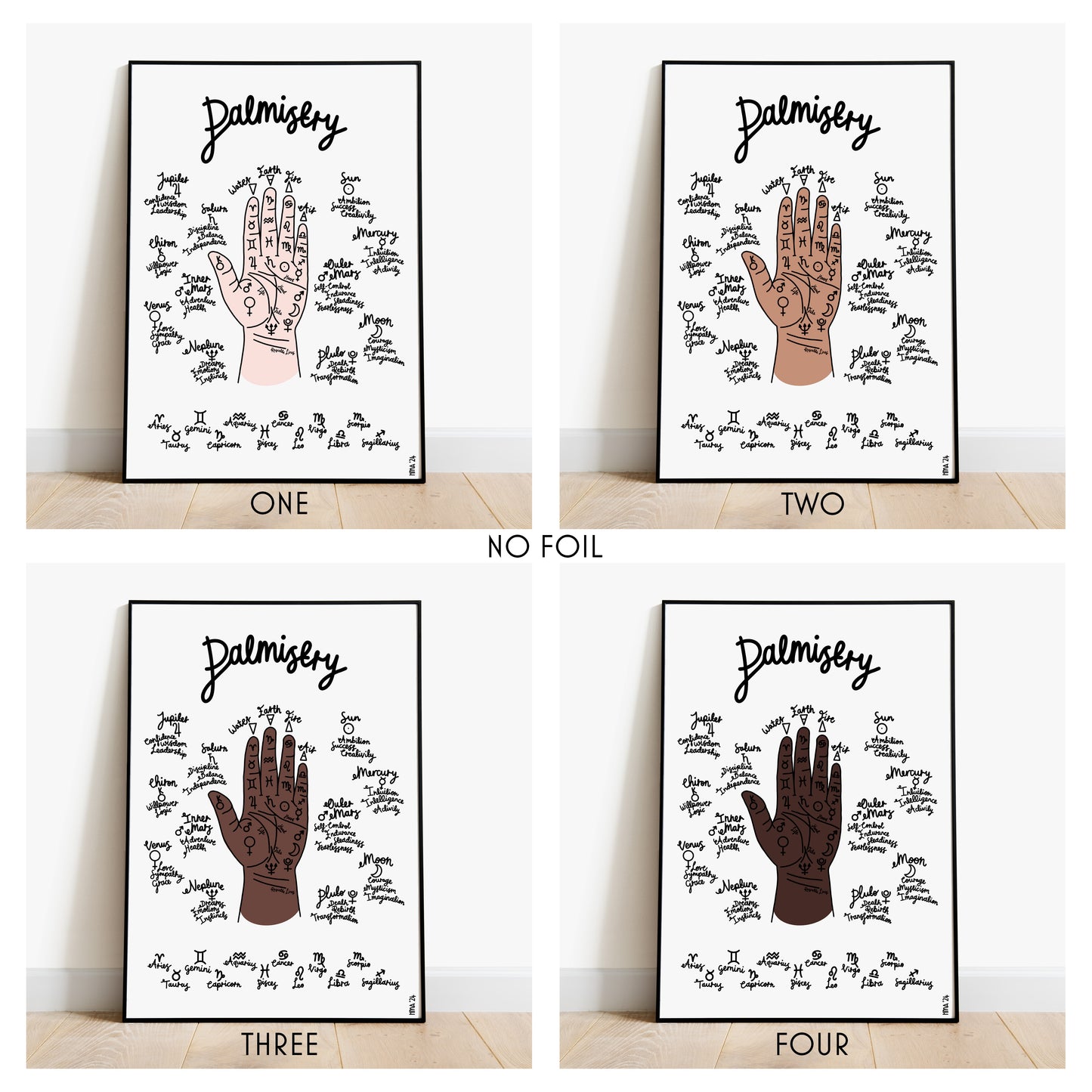 Palmistry Foil Print