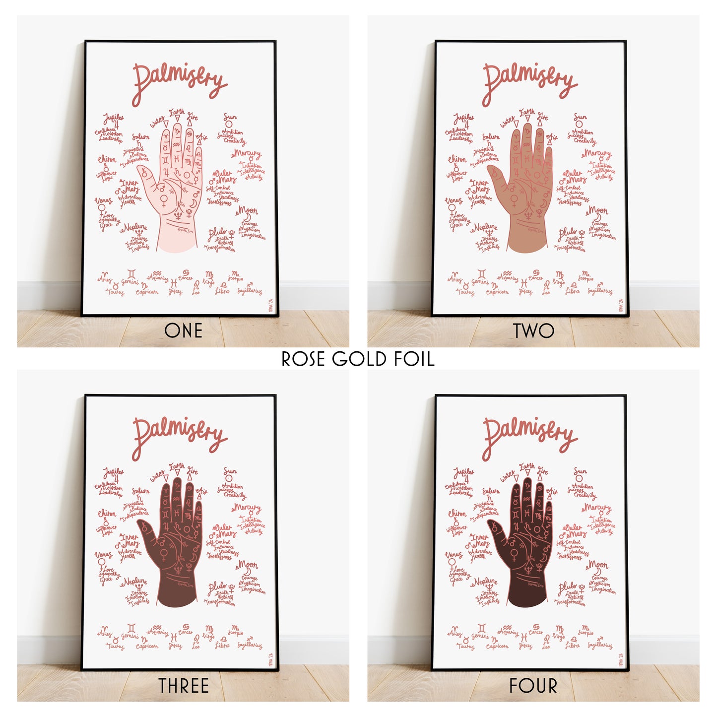 Palmistry Foil Print